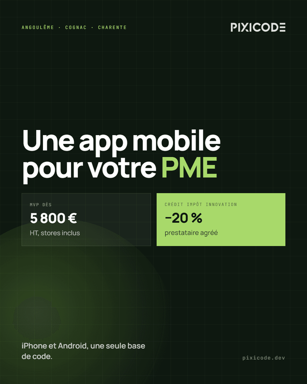 Créer une application mobile pour sa PME en Charente