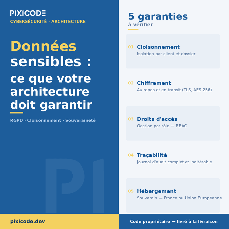 Données sensibles : ce que votre architecture logicielle doit garantir