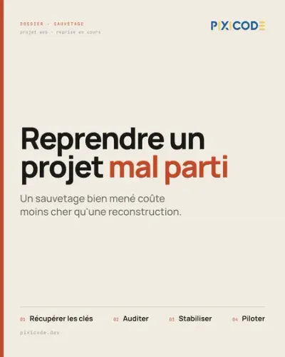 Reprendre un projet web mal parti : la méthode de sauvetage