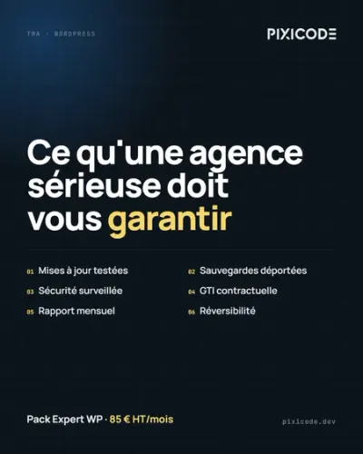 TMA WordPress : ce qu'une agence sérieuse doit vous garantir