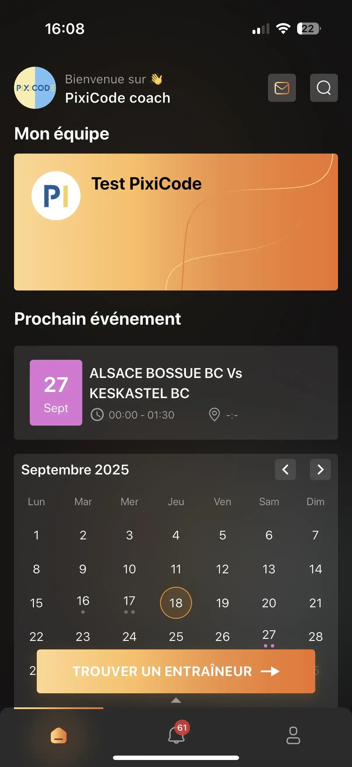Capture du projet